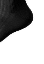 Afbeelding in Gallery-weergave laden, NOSOCKS long wool - zwart - hiel