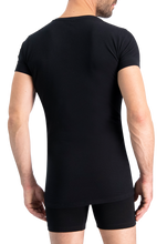 Afbeelding in Gallery-weergave laden, NOSHIRT lite - regular V - zwart - achterkant