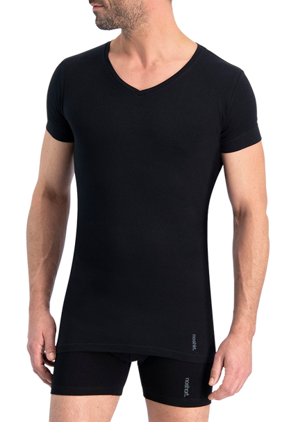 NOSHIRT original - regular V - zwart