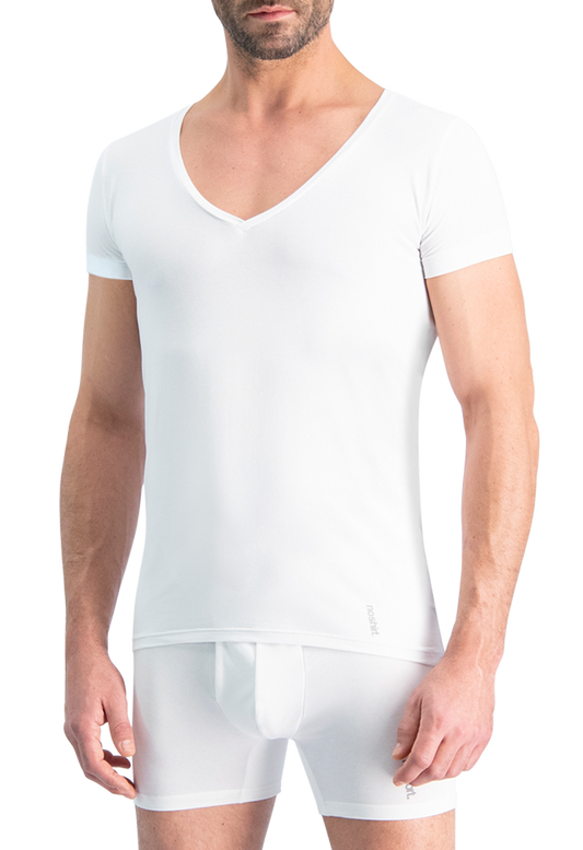 NOSHIRT performance - deep V - wit